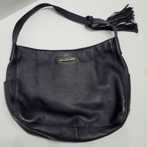 Michael Kors Black Leather Shoulder Bag